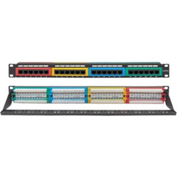 Patch Panel CAT5e 24 Θέσεων 19" 1U με Cable Manager