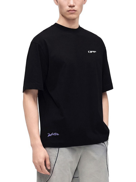 ARCHIGEOGRAPHY ARROW SKATE T-SHIRT MEN OFF-WHITE