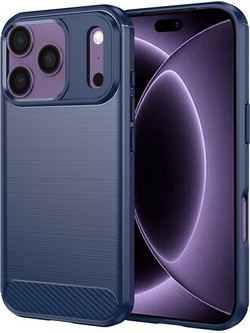 Techsuit Carbon Silicone Θήκη Blue (iPhone 18 Pro / 17 Pro)