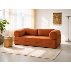 All4Home Vella Plus Καναπές Κρεβάτι Πορτοκαλί 196x62x100cm 317431