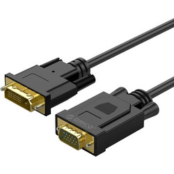 Orico XD-DITV cable DVI 24+1 VGA Full HD adapter 5 m - black