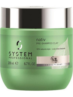 System Professional Nativ Pre Shampoo Clay N3 Κρέμα Μαλλιών για Επανόρθωση 200ml