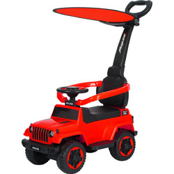 Ηλεκτροκίνητη Περπατούρα τύπου JEEP με χειρολαβή, Φώτα και Μουσική Κόκκινο για 12+ Μηνών TC-219E-R