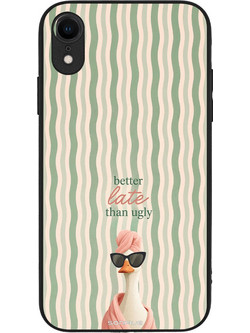Sonique Stripe Stories Series Θήκη με Σχέδιο «Better Late» (iPhone XR)