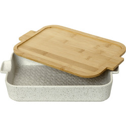 Cryspo Trio Zik Zak Cream Πυρίμαχο Τετράγωνο Σκεύος 33cm