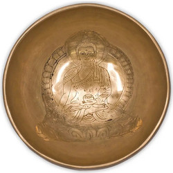 Θιβετιανό Μπολ Διαλογισμού Medicine Buddha Singing Bowl Hand Carved 12cm