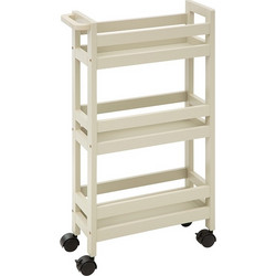 Τρόλεϊ Αποθήκευσης 5five Με 3 Ράφια (40Χ15Χ75) Beige