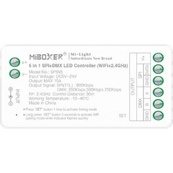 ΕΛΕΓΚΤΗΣ LED 5 ΣΕ 1 SPI DMX WIFI 2.4G ACA A-SPIW5 IP20 / A-SPIW5