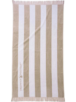 Greenwich Polo Club 3729 Πετσέτα Θαλάσσης Μπεζ 90x170cm