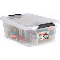 Κουτί Αποθήκευσης με 2 Ασφάλειες 12L 41x30x15cm BRNS.11045