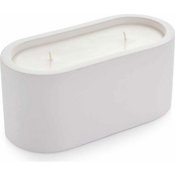 Κερί Σε Δοχείο Pureda 689NFL1123 7,5x16,5x7,5cm White Aberto Design Κερί Σόγιας