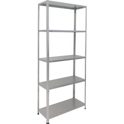 Bulle 610414 Μεταλλική Γαλβανιζέ Ραφίερα 75x30x170 - 50kg με 5 Ράφια
