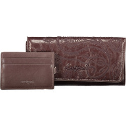 DESIGUAL WOMEN'S BROWN WALLET Καφέ