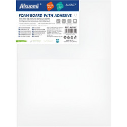 Alsuomi Foam Board Αυτοκόλλητο Λευκό 50x70cm 5mm AL5507