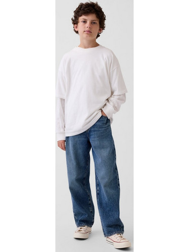 Παιδικό Τζιν Παντελόνι Baggy Γραμμής Medium wash
