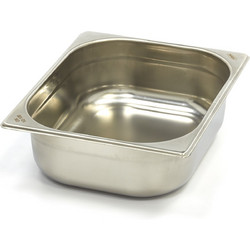 Gastronorm Container - 1/2 GN - 10cm Deep - Stainless Steel