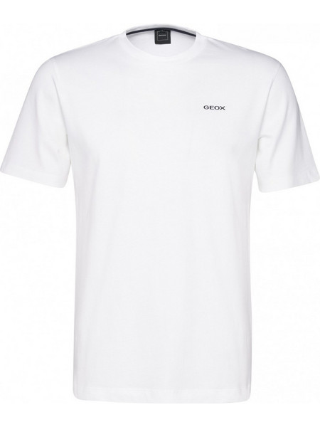 T-SHIRT GEOX με στάμπα στην πλάτη, WHITE ROYAL