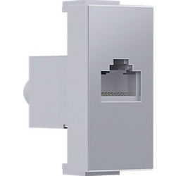 Acaelec Modys Πρίζα Τηλεφώνου RJ11 CAT3 IP20 Ασημί (10101312440)