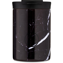 24Bottles Travel Tumbler Black Marble 350ml