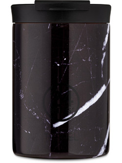 24Bottles Travel Tumbler Black Marble 350ml