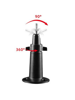 Βάση κάμερας περιστρεφόμενη Aluminum camera mounting stand Black color
