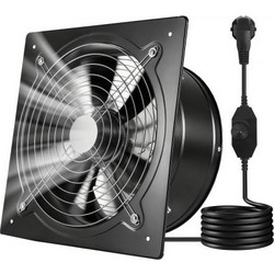 VEVOR 30,5 cm ανεμιστήρας εξάτμισης, 1558 CFM ανεμιστήρας υψηλής ταχύτητας επιτοίχιας βάσης με έλεγχο ταχύτητας, 70W χαμηλής κατανάλωσης, φορητός εξαγωγέας εξαερισμού για σοφίτα, γκαράζ, υπόγειο, εργα