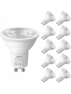 LEPRO Λαμπτήρας LED GU10, 3,6 W, 345 lm, 6500 K, 38 Ενεργειακή κλάση E, 10 τεμ. - (200082-DW-EU-10)