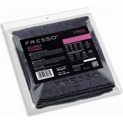 Fresso - Πετσέτες Μικροΐνας Agnes 40 x 40 cm 360 g/m Διπλής Όψης για Εσωτερικές και Εξωτερικές Επιφάνειες - Σετ 3 Τεμ