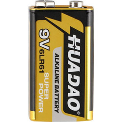 Μπαταρία αλκαλική με 9 Volt (Super Power Huadao)