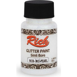 Rich 50ml Χρώμα Glitter Διαφανές 4465 Pearl