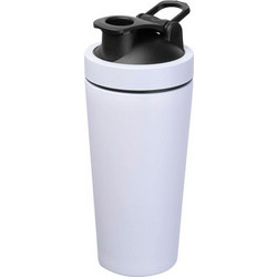 Shaker πρωτεΐνης ανοξείδωτο 750ml λευκό