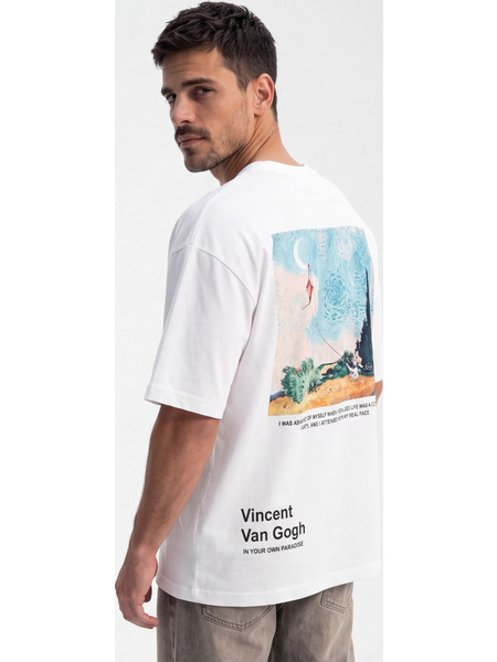 T-SHIRT BLUE CANVAS - ΛΕΥΚΟ