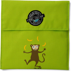 Carl Oscar Υφασμάτινη Θήκη Φαγητού Pack n' Snack Lime Monkey