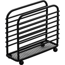 ESTIA ΧΑΡΤΟΠΕΤΣΕΤΟΘΗΚΗ METAL BLACK ΜΕΤΑΛΛΙΚΗ 12x5cm ΜΑΥΡΗ