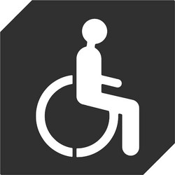 Roline 467 WC AMEA Ένδειξη 10x10 εκ. Μαύρο Ματ
