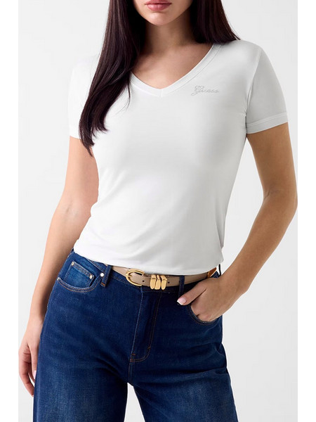 GUESS NEW SS VN MINI LOGO TEE ΜΠΛΟΥΖΑ ΓΥΝΑΙΚΕΙΟ W6YI13K3853-G011 White
