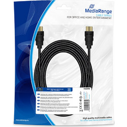 MediaRange Καλώδιο HDMI 2.0 HDMI Male to HDMI Male 5m Black