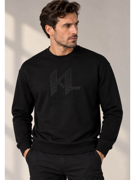Karl Lagerfeld T Shirt Sweat Crewneck - 705013 564910 990 Black