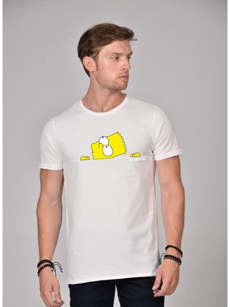 Bigbong Men's BART T-Shirt - Off-White