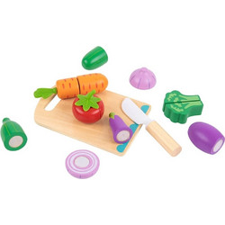 Tooky Toy Ξύλινα Λαχανικά με Ξύλο Κοπής TK112