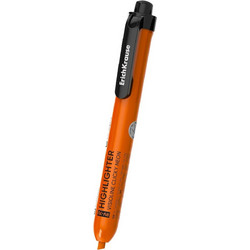 Μαρκαδόρος Υπογράμμισης Erichkrause Visioline RV-70 Clicky Neon Orange 65581