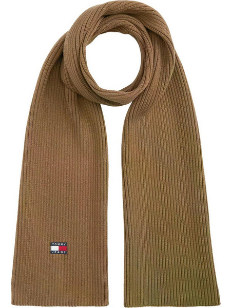 ΑΝΔΡΙΚΟ ΚΑΣΚΟΛ TOMMY JEANS TJM HERITAGE CORE SCARF - ΚΑΦΕ