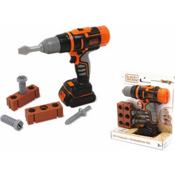 Smoby Black & Decker Μηχανικό Τρυπάνι με Αξεσουάρ 360194