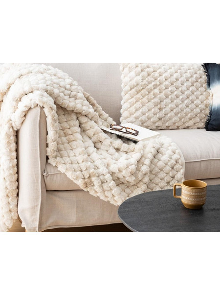 Atmosphera Ariel Κουβέρτα Γούνινη Μονή 160x120cm Beige 349400018 3560232955839