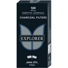 Φιλτράκια EXPLORER ενεργού άνθρακα extra slim 5.7mm 120
