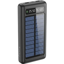 Setty SLR-100 Ηλιακό Power Bank 10000mAh Black