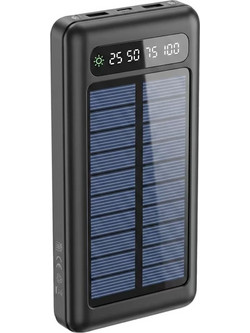 Setty SLR-100 Ηλιακό Power Bank 10000mAh Black