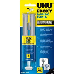 Κόλλα Uhu Δύο Συστατικών Εποξειδική Rapid 2x12ml EPOXY