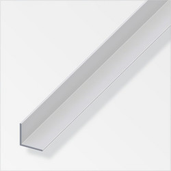 ALFER 575001.0003 Προφίλ Αλουμινίου Γωνία 25x25x1.5mm Ασημί Συνολικού Μήκους 1m