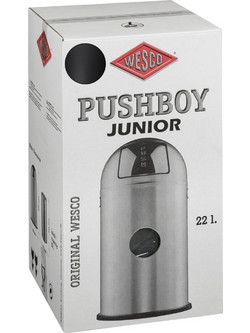 Wesco Pushboy Jr. 22L γραφίτης - Κάδος Απορριμμάτων